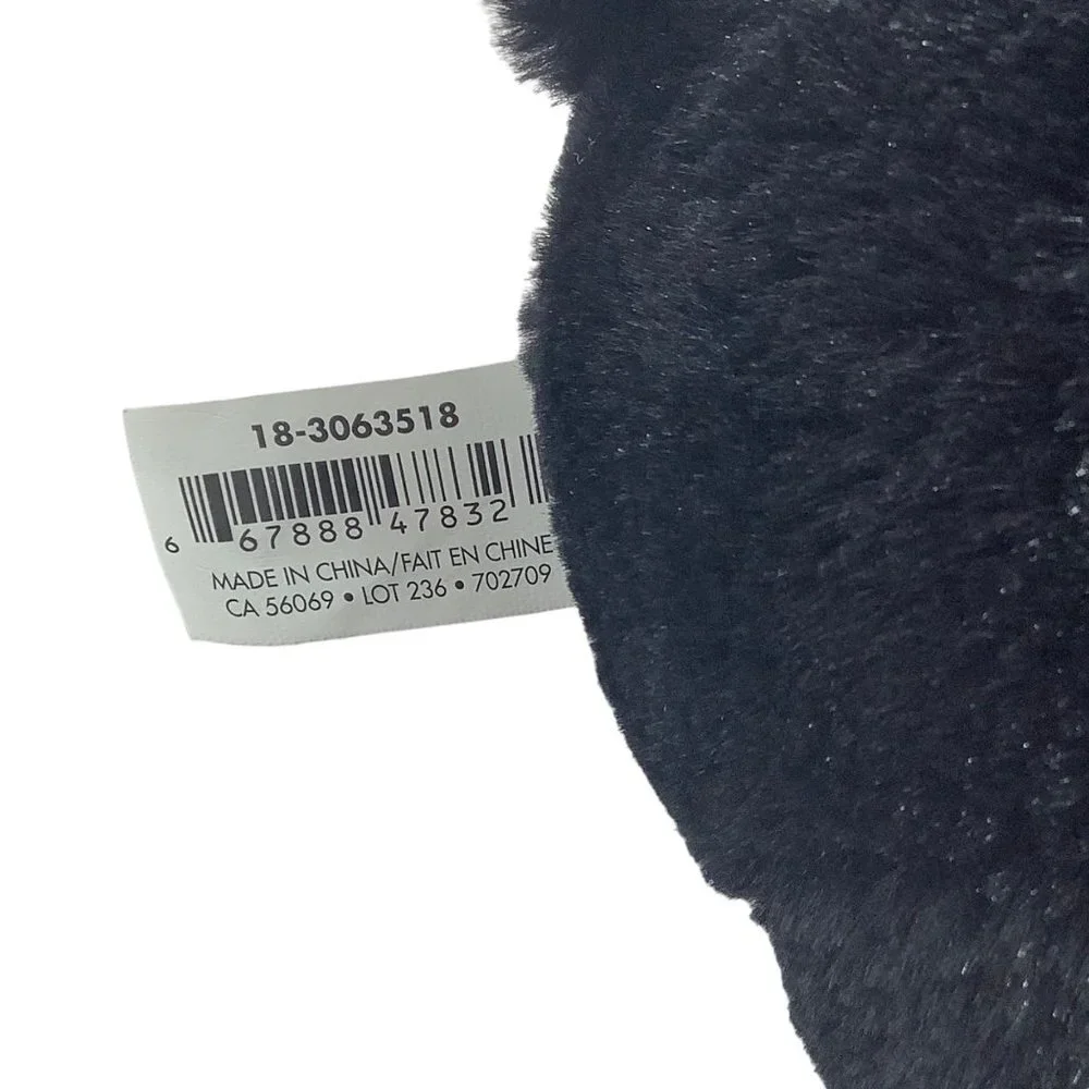Canada Maple Leaf Paw Black Bear Plush Stuffed Animal Toy 8.5